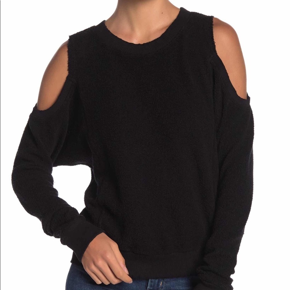 PHILANTHROPY Maia Cold Shouder Sweatshirt Small